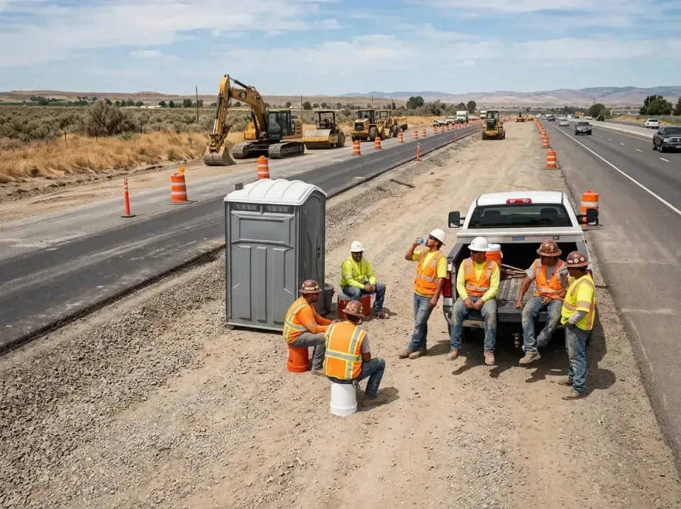 highway-road-construction-crew-007 — frequently asked questions, Porta Potty and Restroom Rentals in Garner, IA